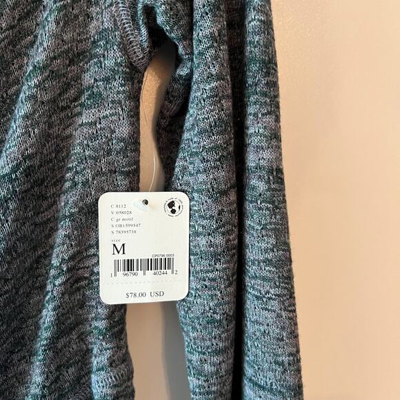 Free People One Shoulder Top Gray Long Sleeve Medium NWT - Picture 4 of 7